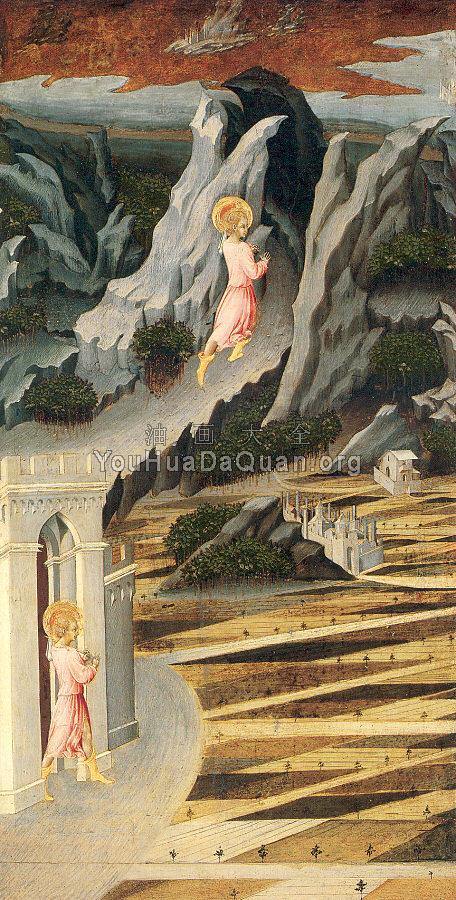 Saint John the Baptist Entering the Wilderness - 乔瓦尼·迪·保罗